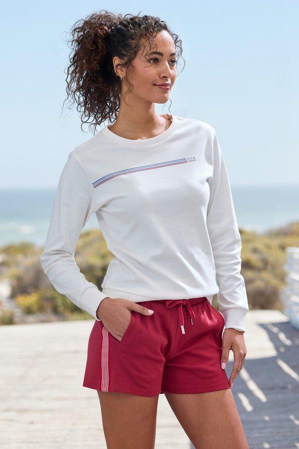 HIS shorts with side stripes, loungewear