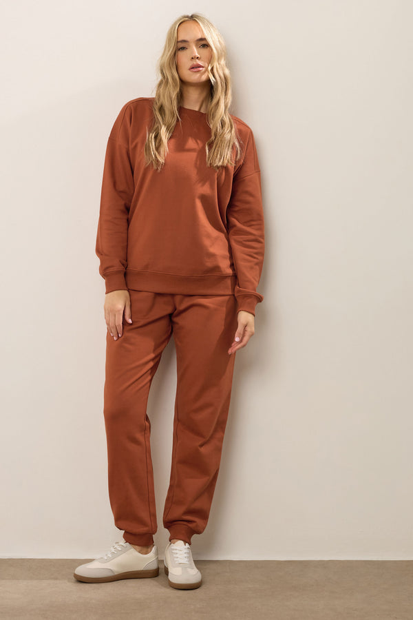 LTS Tall Rust Orange Cuffed Joggers