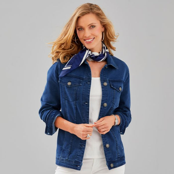 Women Denim jacket Dark Blue