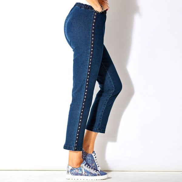 Denim capri pants