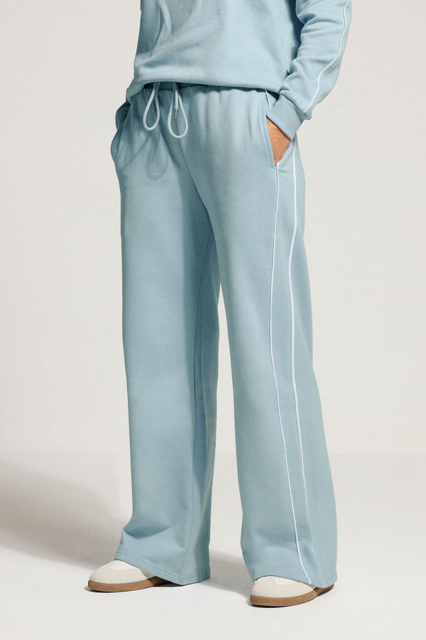 LTS Tall Blue Piped Wide Leg Joggers