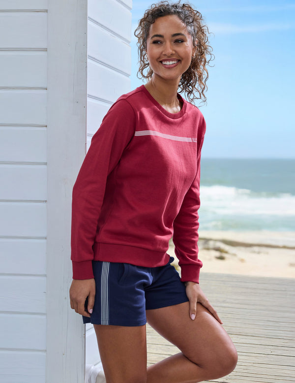 HIS sweatshirt Basic with logo print, loungewear