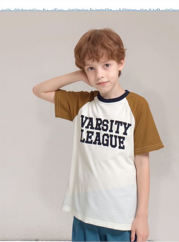 Boys Short Sleeve  T-Shirt "Varsity League"