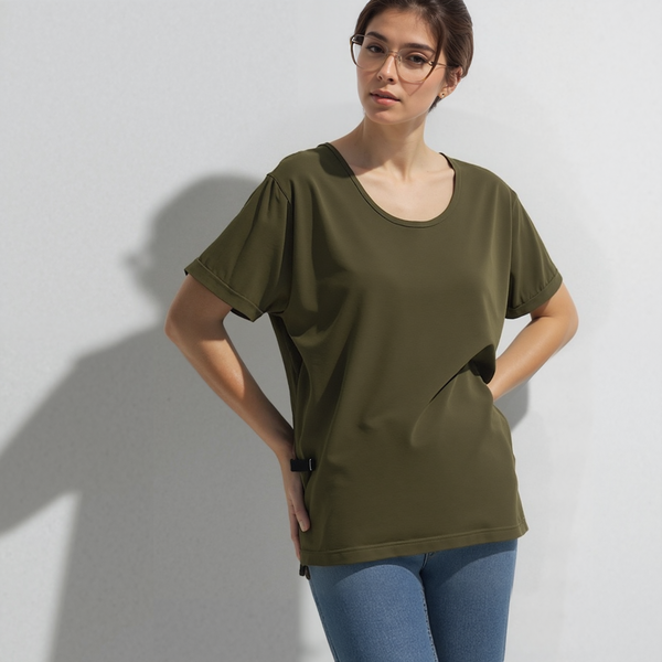 Perforce lady short sleeves t-shirt in Olive Green