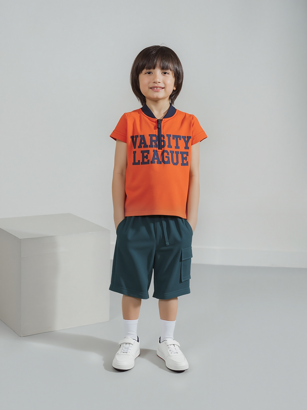 Boys Short Sleeve  T-Shirt "Varsity League"