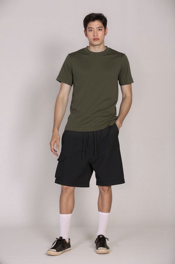 Men's Basic with round neck T-Shirt