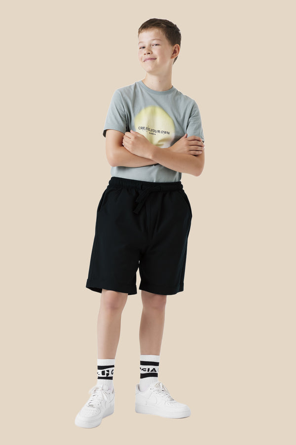 Boys Plush Shorts, Black