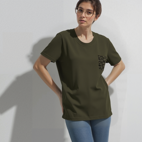 Women's Parforce women's T-shirt with chest pocket forest animals