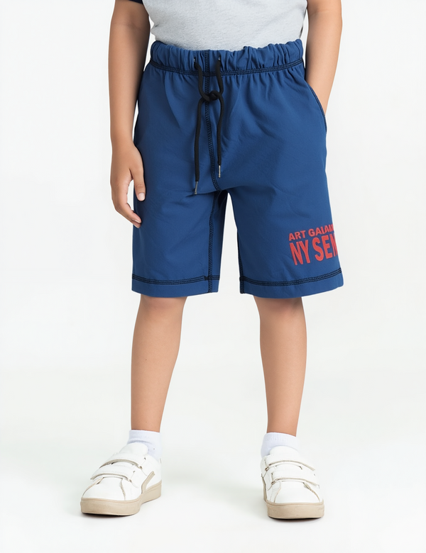 Boys Without Pocket Printed Shorts