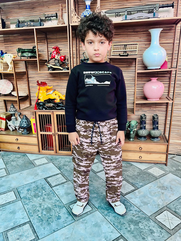 Boys,Commando Trouser, Multi- Desert Camo