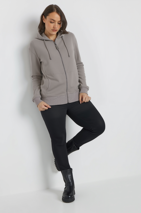 G.I.G.A. DX Women Sweat jacket with Hoodie Dark Stone