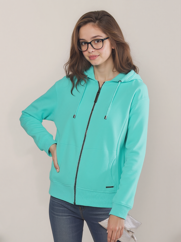 G.I.G.A. DX Women Sweat jacket with Hoodie Light Peppermint