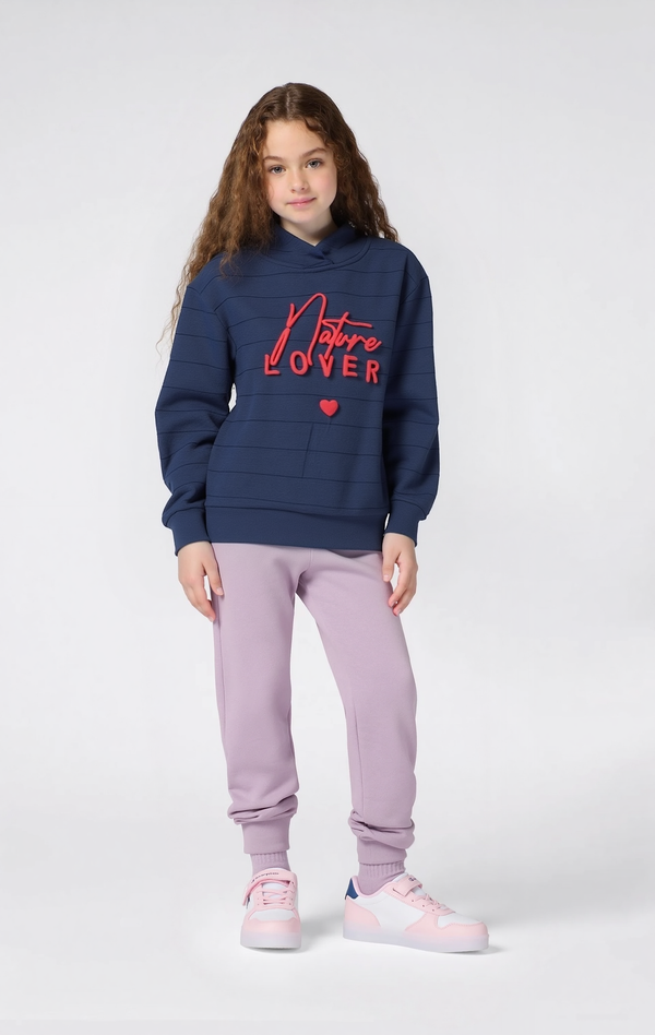 Girls Printed Hoodie "Nature Lover ♡"