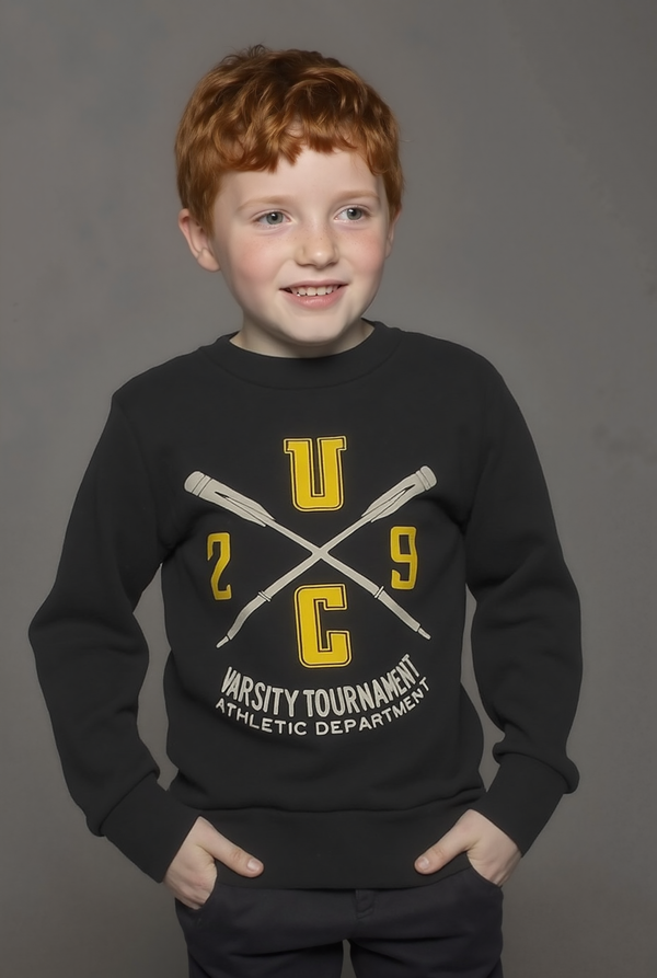Boy's Printed Sweatshirt, "Varsity Tournament"