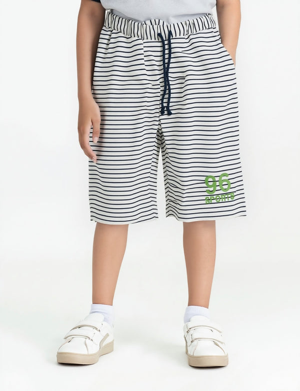 Boys Side Pocket Stripe Shorts