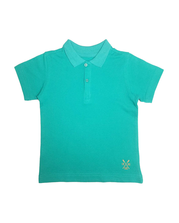 Boys Turquoise Plan polo t-shirt