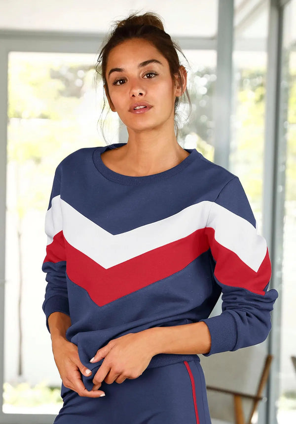 H.I.S sweatshirt with contrasting stripes