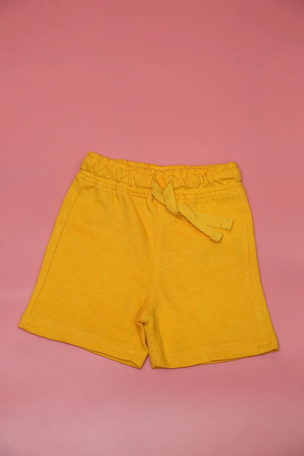 Baby boys sportswear shorts, Yellow