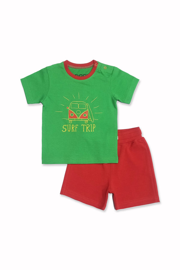 T-shirt + Shorts set for Baby Boy 'Surf Trip'